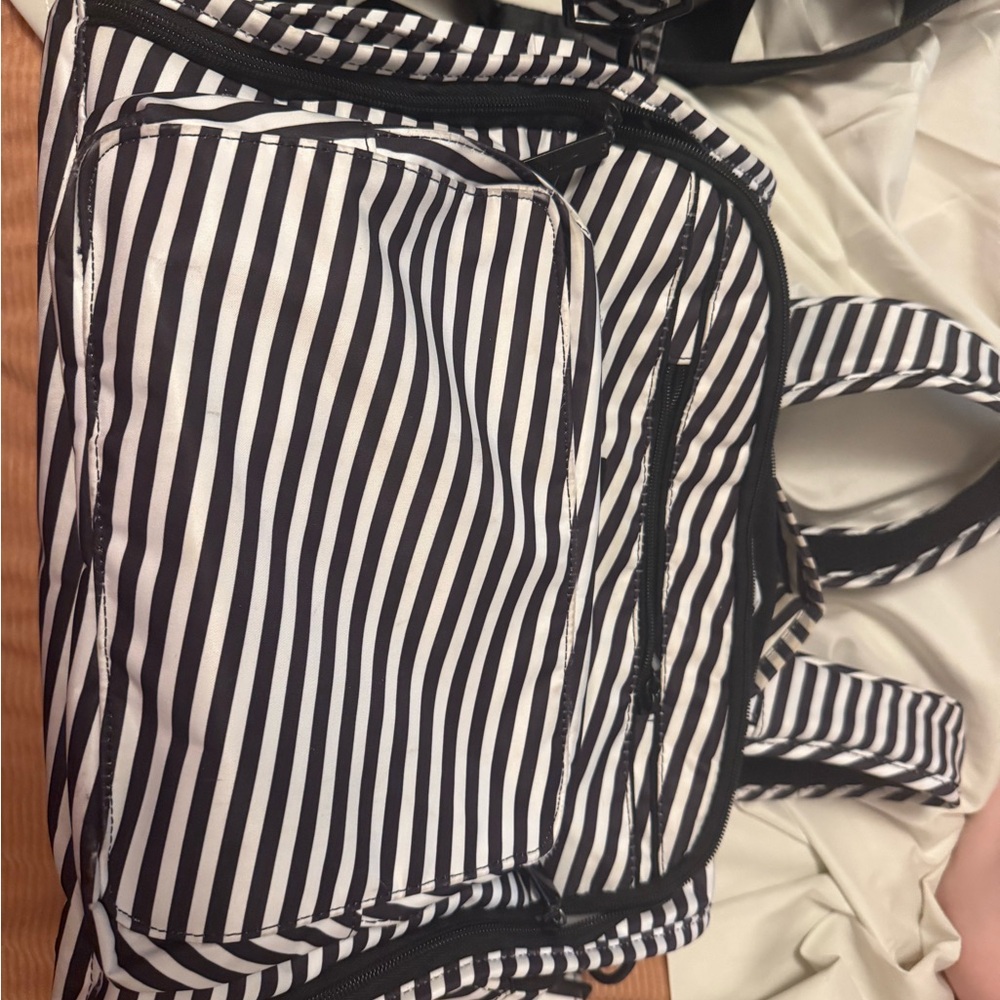 Ju-Ju-Be Black and White Striped Bag
